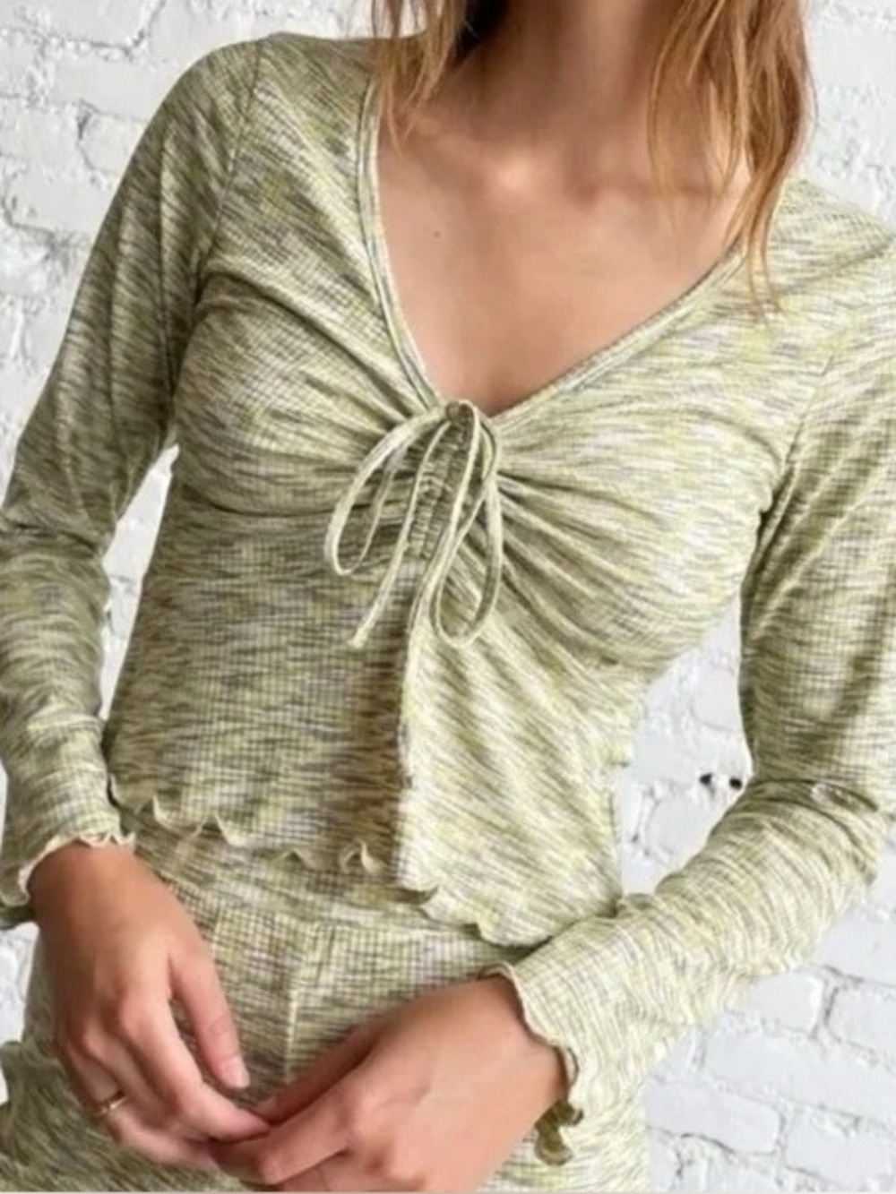 Lisa Says Gah Lotta Top - Honeydew